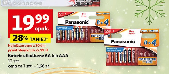 Baterie aa Panasonic promocja w Auchan