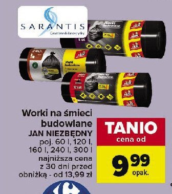 Worki budowalne 300 l Jan niezbędny promocja