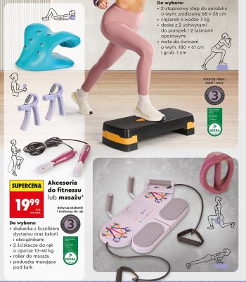 Akcesoria do fitnessu, różne rodzaje Go Active promocja w Biedronka