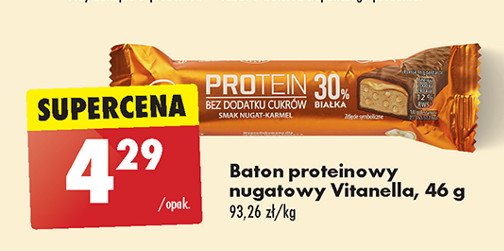 Baton protein nugat-karmel Vitanella promocja