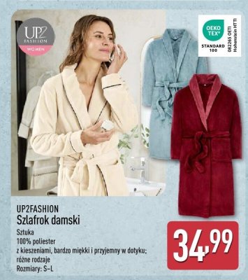 Zestaw upominkowy w pude艂ku: szlafrok damski + kapcie damskie Tex promocja w Aldi