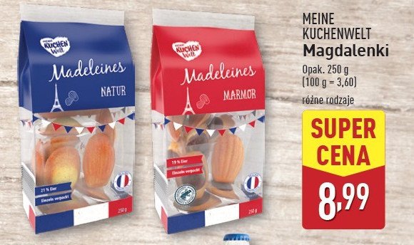 Ciastka magdalenki MEINE KUCHENWELT promocja w Aldi