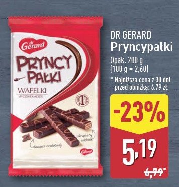 Wafelki Dr gerard pryncypałki promocja w Aldi