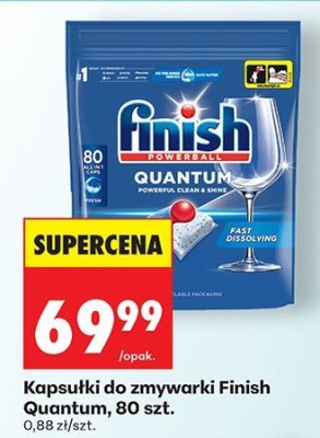 Kapsułki do zmywarki Finish Quantum, 80 szt. promocja w Biedronka