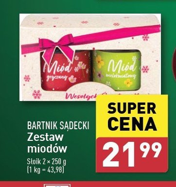 Zestaw miodów Bartnik sądecki promocja w Aldi