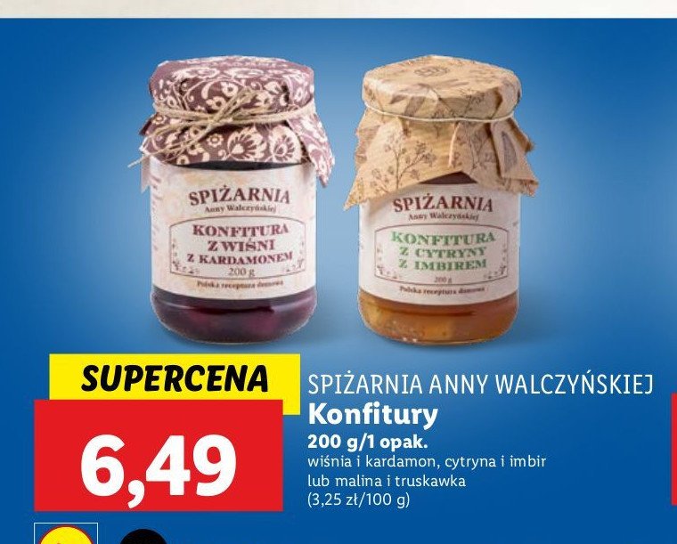 Konfitura z cytryny z imbirem Spiżarnia anny walczyńskiej promocja w Lidl