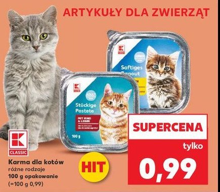 Karma dla kota junior K-classic promocja