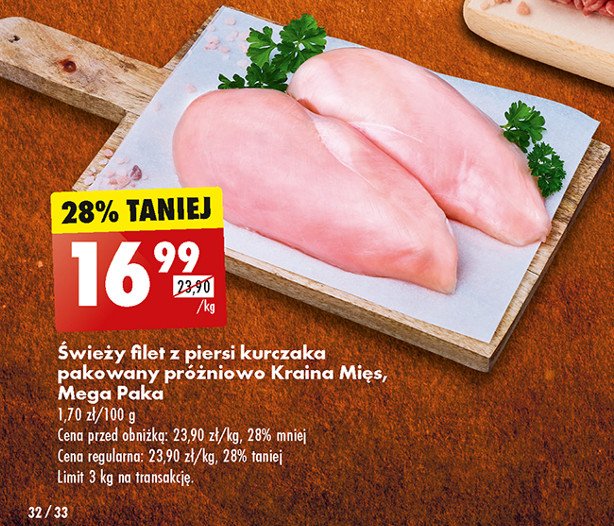 Filet z piersi kurczaka Kraina mięs promocja w Biedronka