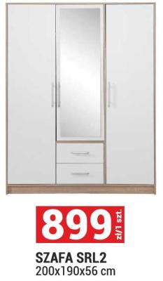 SZAFA SRL2 200x190x56 cm promocja w Merkury Market