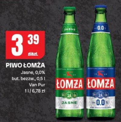 Piwo Łomża Jasne 0,0% promocja w Chorten