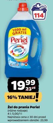 Żel do prania, różne rodzaje Periel promocja w Netto
