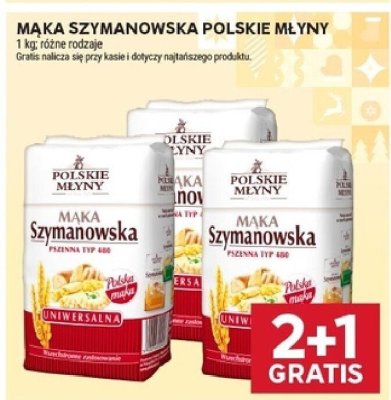 Mąka szymanowska Polskie Młyny promocja w Stokrotka