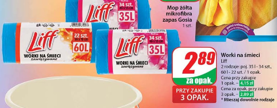 Worki na 艣mieci 60 l Liff promocja