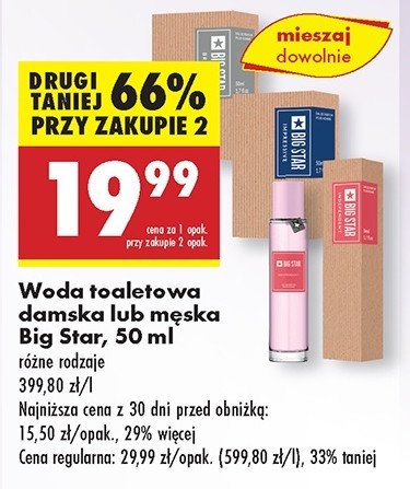 Woda  toaletowa Big star brave promocja