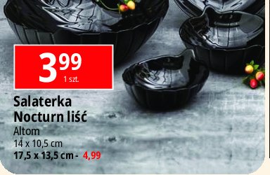 Salaterka nocturn liść 17.5 x 13.5 cm Altom promocja