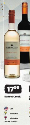Wino Sunset Creek Medium Sweet promocja w Netto
