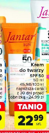 Krem do twarzy bursztynowy nawilżający spf 50 Farmona jantar sun promocja