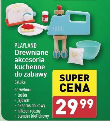 Mikser ręczny drewniany Playland promocja