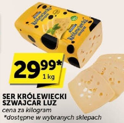 Ser Królewiecki Szwajcar Luz 1 kg promocja w Euro Sklep