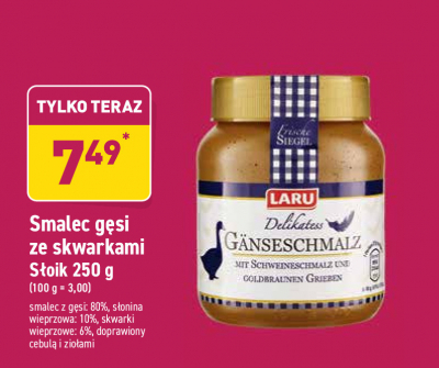 Smalec g臋si ze skwarkami Laru promocja