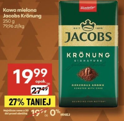 Kawa mielona Jacobs Krónung promocja w Delikatesy Centrum