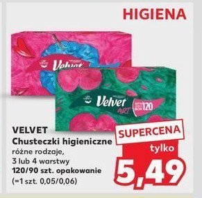 Chusteczki higieniczne Velvet promocja