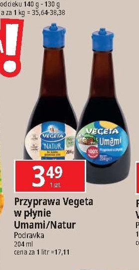 Przyprawa w płynie umami Vegeta promocja w Leclerc