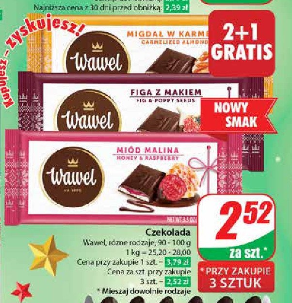 Czekolada mi贸d malina Wawel promocja