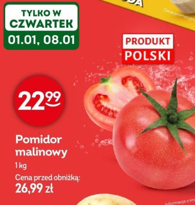 Pomidor malinowy promocja w Żabka