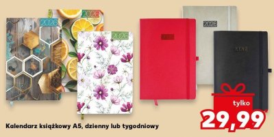 Kalendarz książkowy A5 tygodniowy promocja w Kaufland