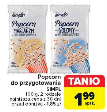 Popcorn solony Simpl promocja