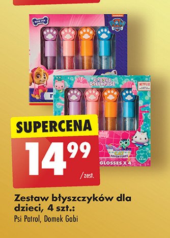 Błyszczyki do ust psi patrol promocja w Biedronka