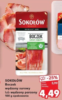 Boczek wędzony parzony promocja w Kaufland