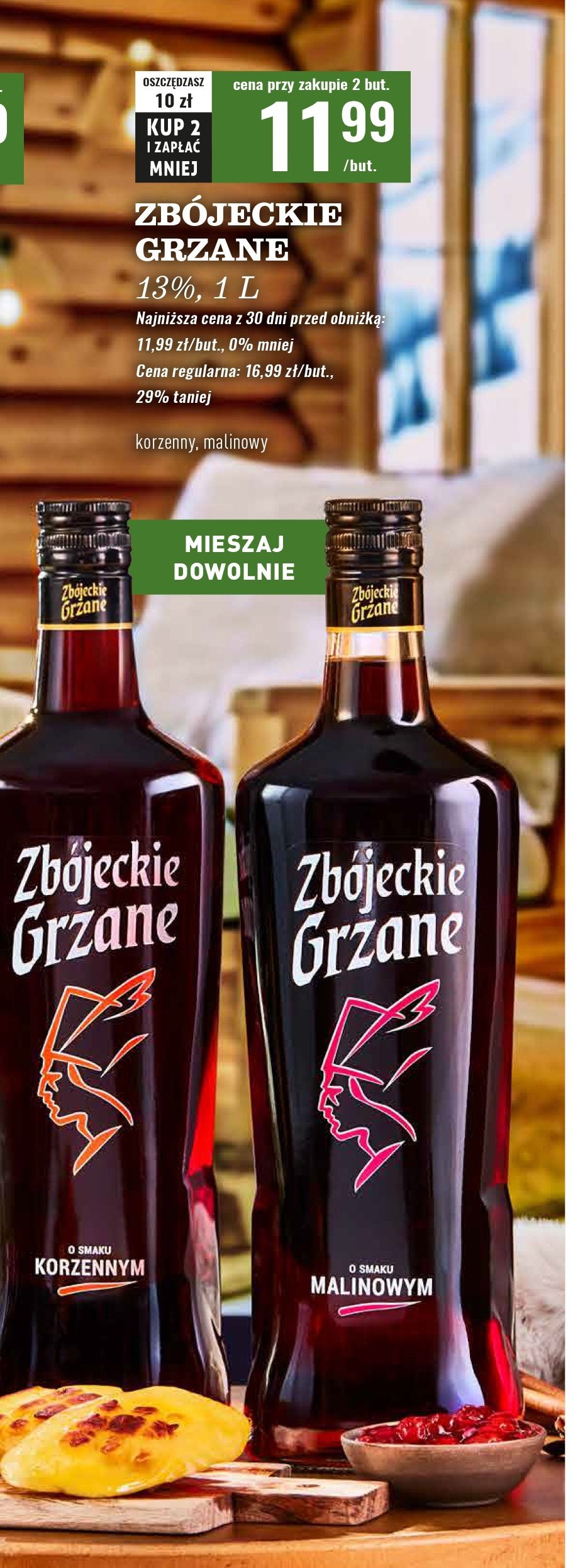 Wino Zbójeckie grzane korzenne promocja