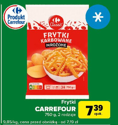 Frytki karbowane Carrefour promocja