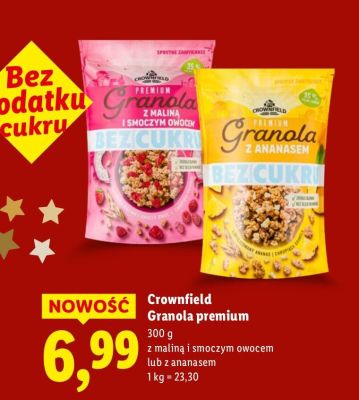 Granola premium z maliną i smoczym owocem promocja w Lidl
