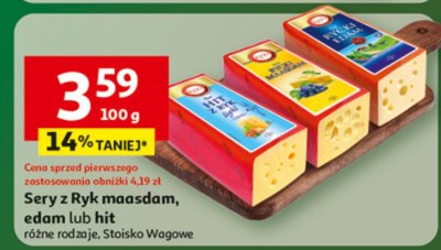 Sery z Ryk maasdam, edam lub hit promocja w Auchan