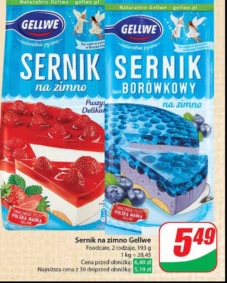 Sernik borówkowy Gellwe promocja