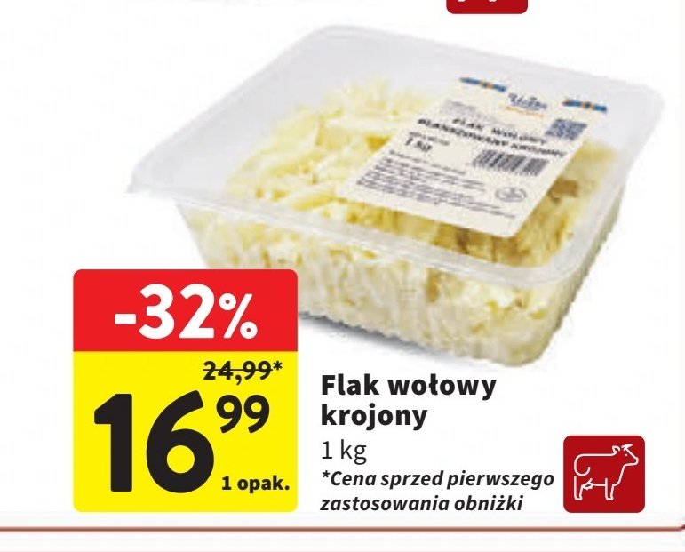 Flaki wołowe krojone promocja w Intermarche