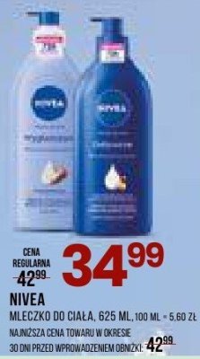 Mleczko Nivea do ciała, 625 ml promocja w Drogerie Natura