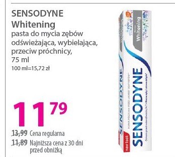 Pasta do zębów Sensodyne whitening promocja w Hebe