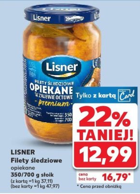 Filety śledziowe opiekane  promocja w Kaufland