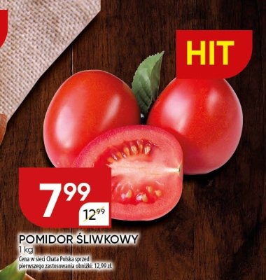 Pomidor śliwkowy promocja w Chata Polska