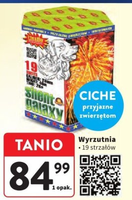 Wyrzutnia Silent Galaxy 19 strzałów promocja w Intermarche