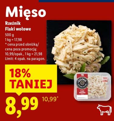 Mięso flaki wołowe promocja w Lidl