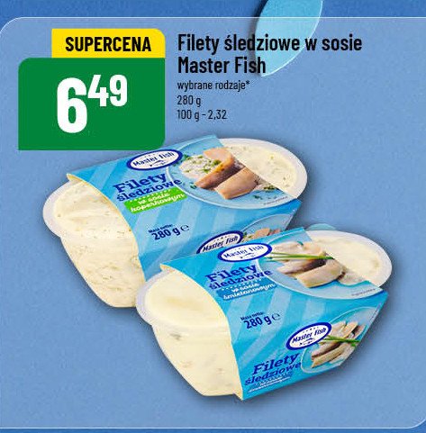 Filety śledziowe w sosie koperkowym Master fish promocja w POLOmarket