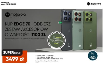Smartfon edge 70 12/512GB promocja w Max Elektro