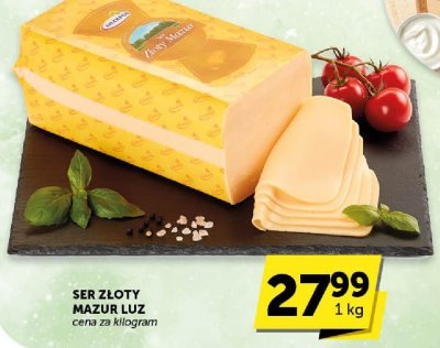 Ser żółty Mazur Luz promocja w Euro Sklep