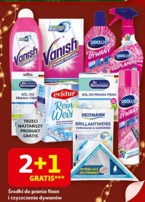 Środki do prania firan i czyszczenia dywanów promocja w Auchan