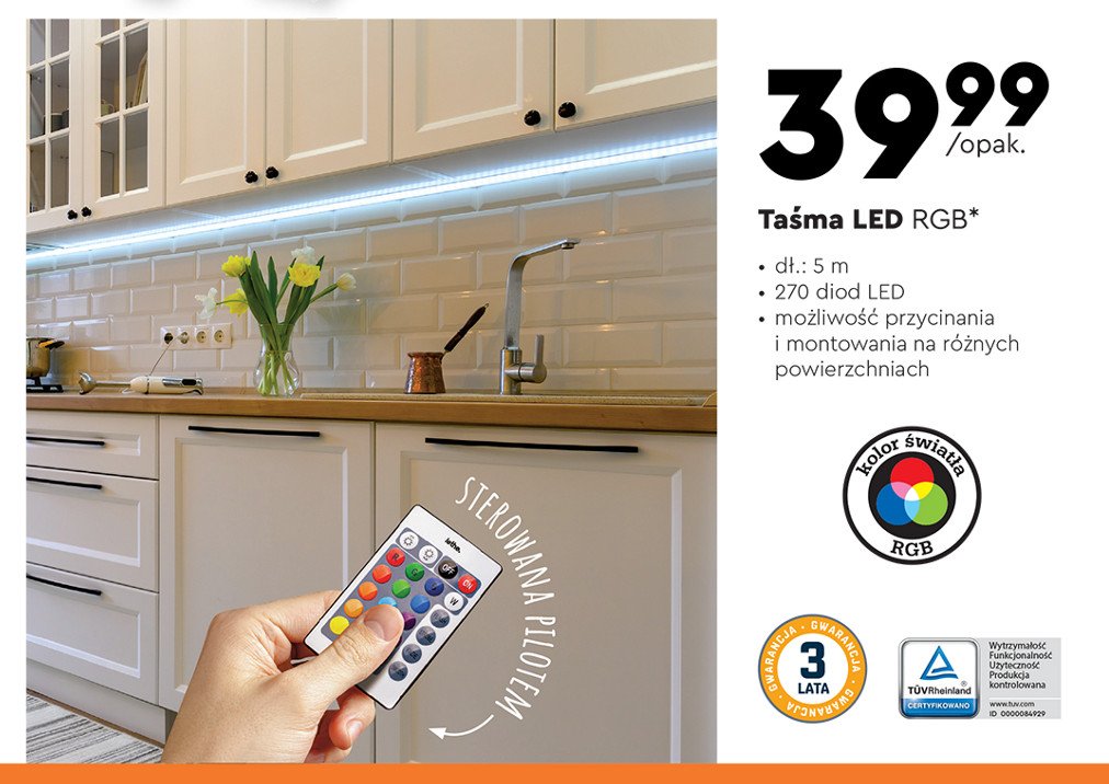 Ta艣ma led rgb 5 m promocja